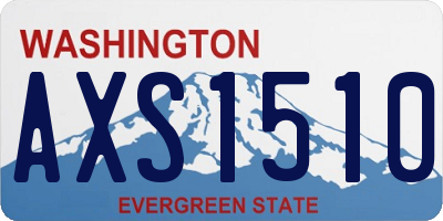 WA license plate AXS1510