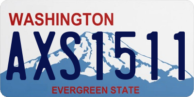 WA license plate AXS1511