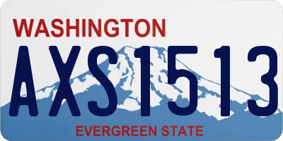 WA license plate AXS1513