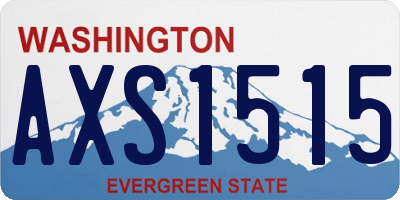 WA license plate AXS1515