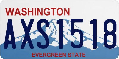WA license plate AXS1518