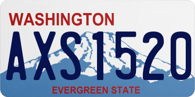 WA license plate AXS1520