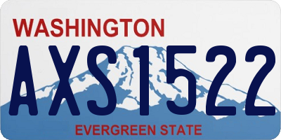 WA license plate AXS1522