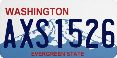 WA license plate AXS1526