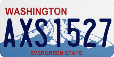 WA license plate AXS1527
