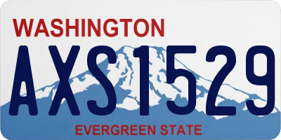 WA license plate AXS1529