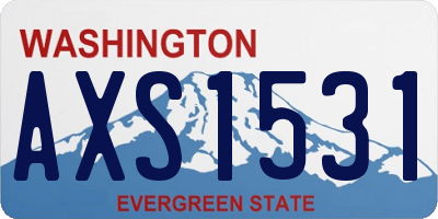 WA license plate AXS1531