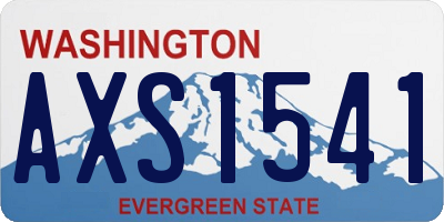 WA license plate AXS1541