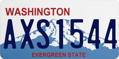 WA license plate AXS1544