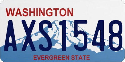 WA license plate AXS1548