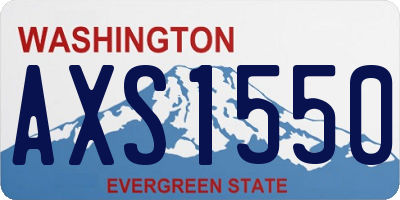 WA license plate AXS1550