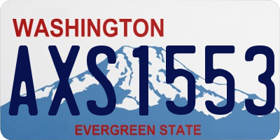 WA license plate AXS1553