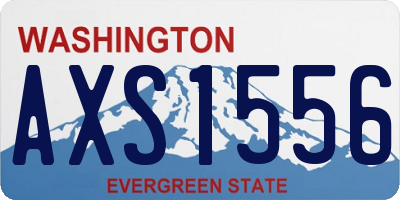 WA license plate AXS1556