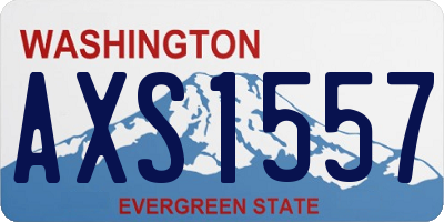 WA license plate AXS1557