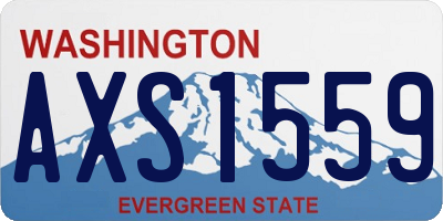 WA license plate AXS1559