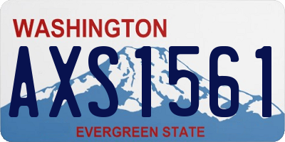 WA license plate AXS1561