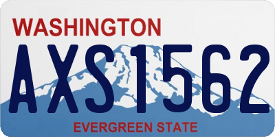 WA license plate AXS1562