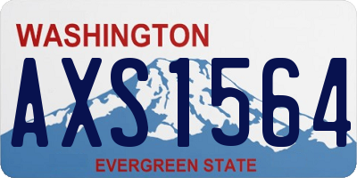 WA license plate AXS1564