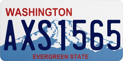WA license plate AXS1565