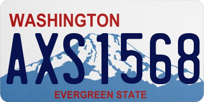 WA license plate AXS1568