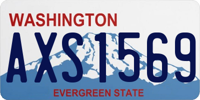 WA license plate AXS1569