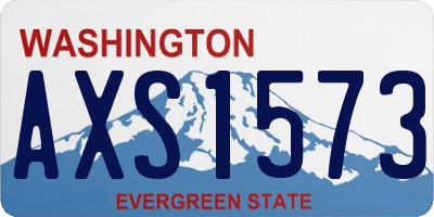 WA license plate AXS1573