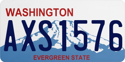 WA license plate AXS1576
