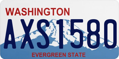 WA license plate AXS1580