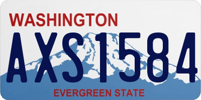 WA license plate AXS1584