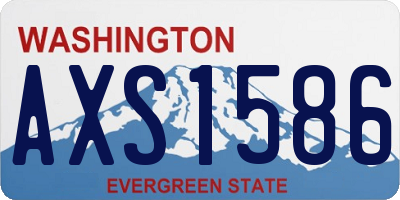 WA license plate AXS1586