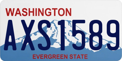 WA license plate AXS1589