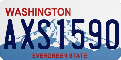 WA license plate AXS1590