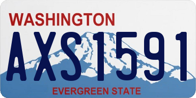 WA license plate AXS1591