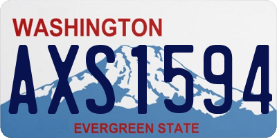 WA license plate AXS1594