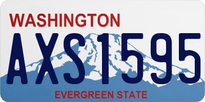 WA license plate AXS1595
