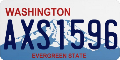 WA license plate AXS1596