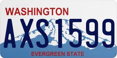 WA license plate AXS1599