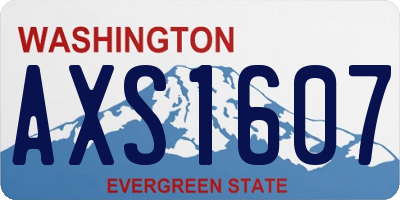 WA license plate AXS1607