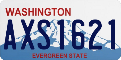 WA license plate AXS1621