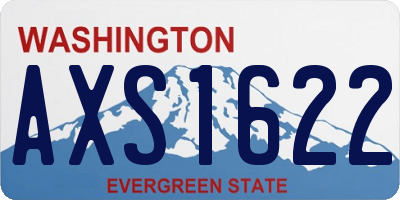 WA license plate AXS1622