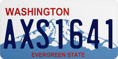 WA license plate AXS1641
