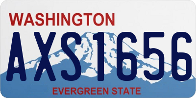 WA license plate AXS1656