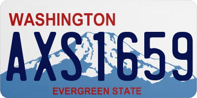 WA license plate AXS1659