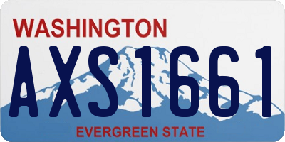 WA license plate AXS1661