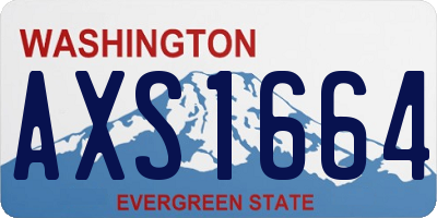 WA license plate AXS1664