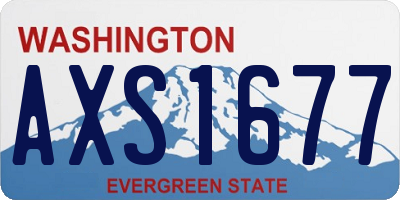 WA license plate AXS1677