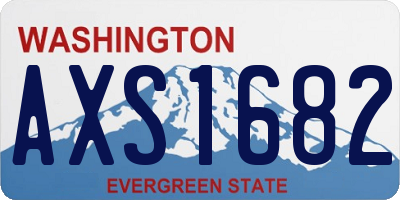 WA license plate AXS1682