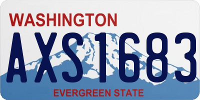 WA license plate AXS1683
