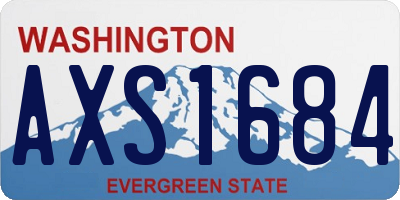 WA license plate AXS1684