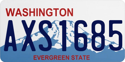 WA license plate AXS1685